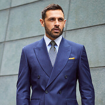 Double Breasted Navy suit