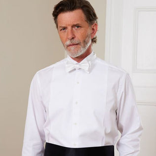 Mens white tuxedo shirt