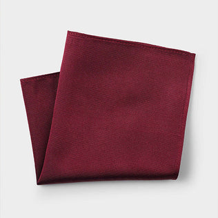 Ment red silk pocket square