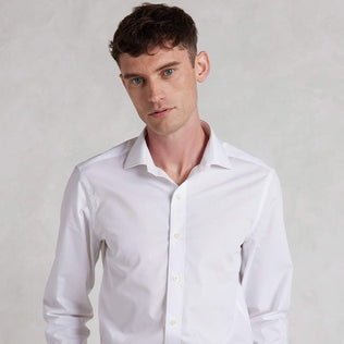 Mens white single cuff shirt