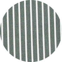 Dark Green Reverse Stripe Classic Fit Shirt With White Collar & Cuffs