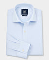 Sky Blue Twill Slim Fit Shirt W/ Cutaway Collar - Single or Double Cuff
