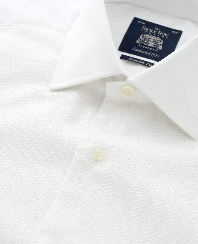 Close up white men's shirt