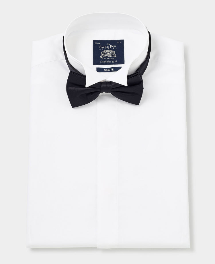 White Wing Collar Dress Formal Shirt - Double Cuff