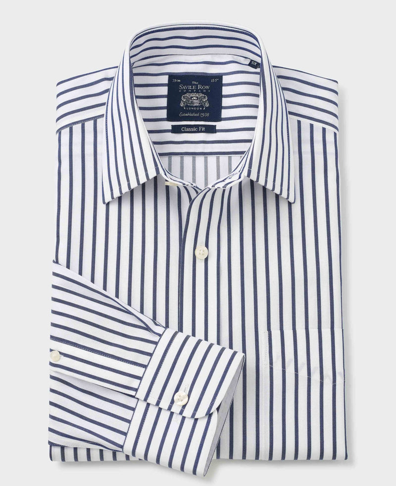 Savile Row Company Men’s Non Iron Shirts - Any 2+ shirts for just £40 Each 8 2035WHNMSC No Tie grey