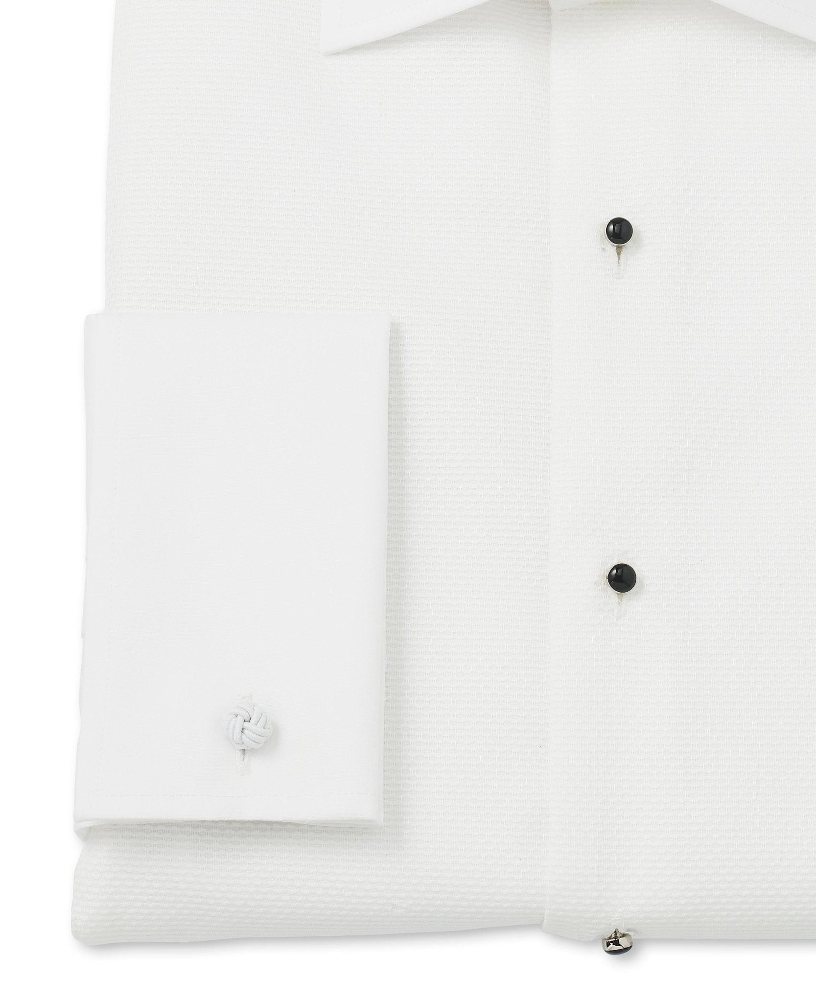 Men's White Marcella Bib Front Slim Fit Evening Formal Shirt With Double Cuffs | Savile Row Company Men's White Marcella Bib Front Slim Fit Evening Formal Shirt With Double Cuffs | Savile Row Company