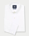 White Poplin Pin Collar Double Cuff Formal Shirt