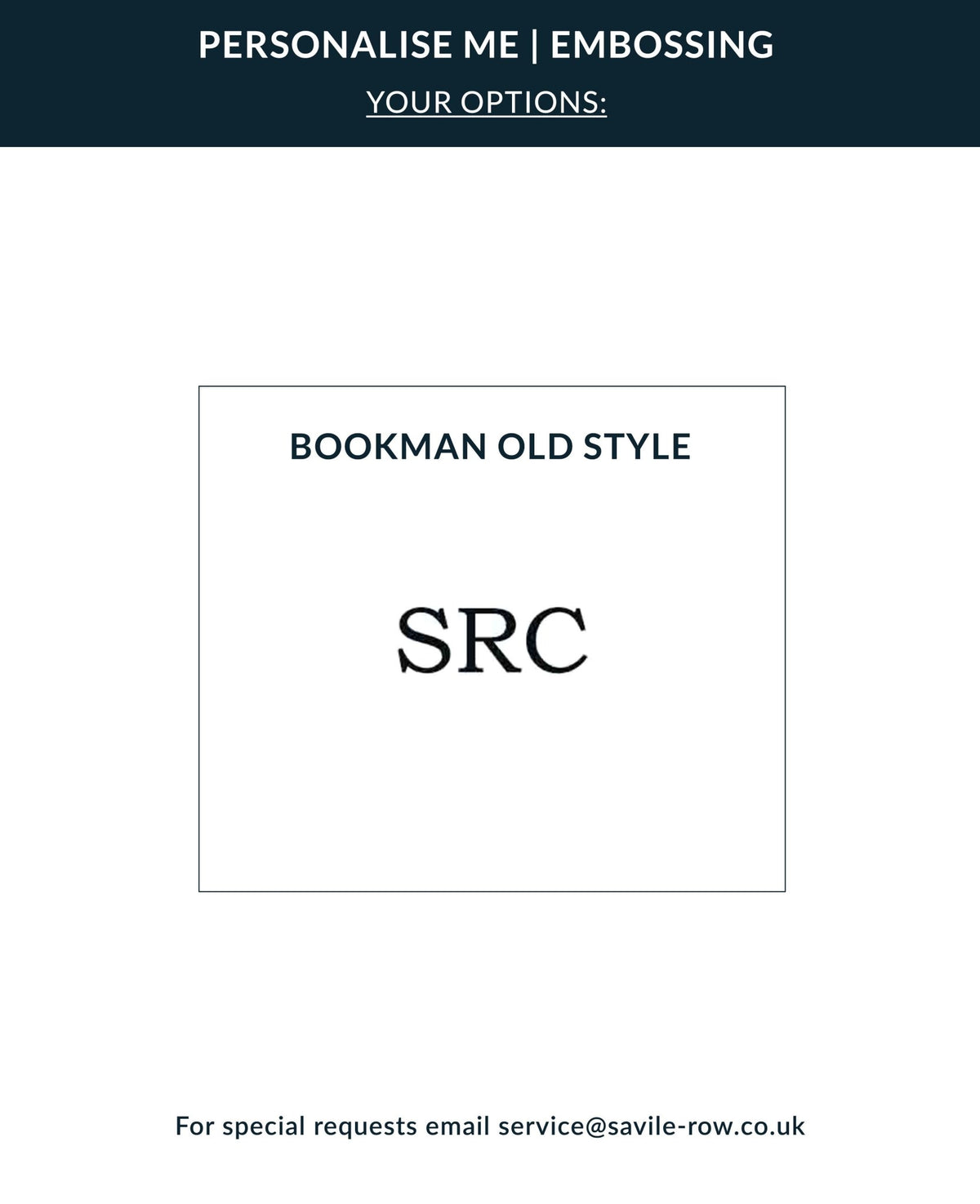 embossing font options