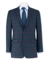 Navy Red Check Classic Fit Sports Jacket [RTC]