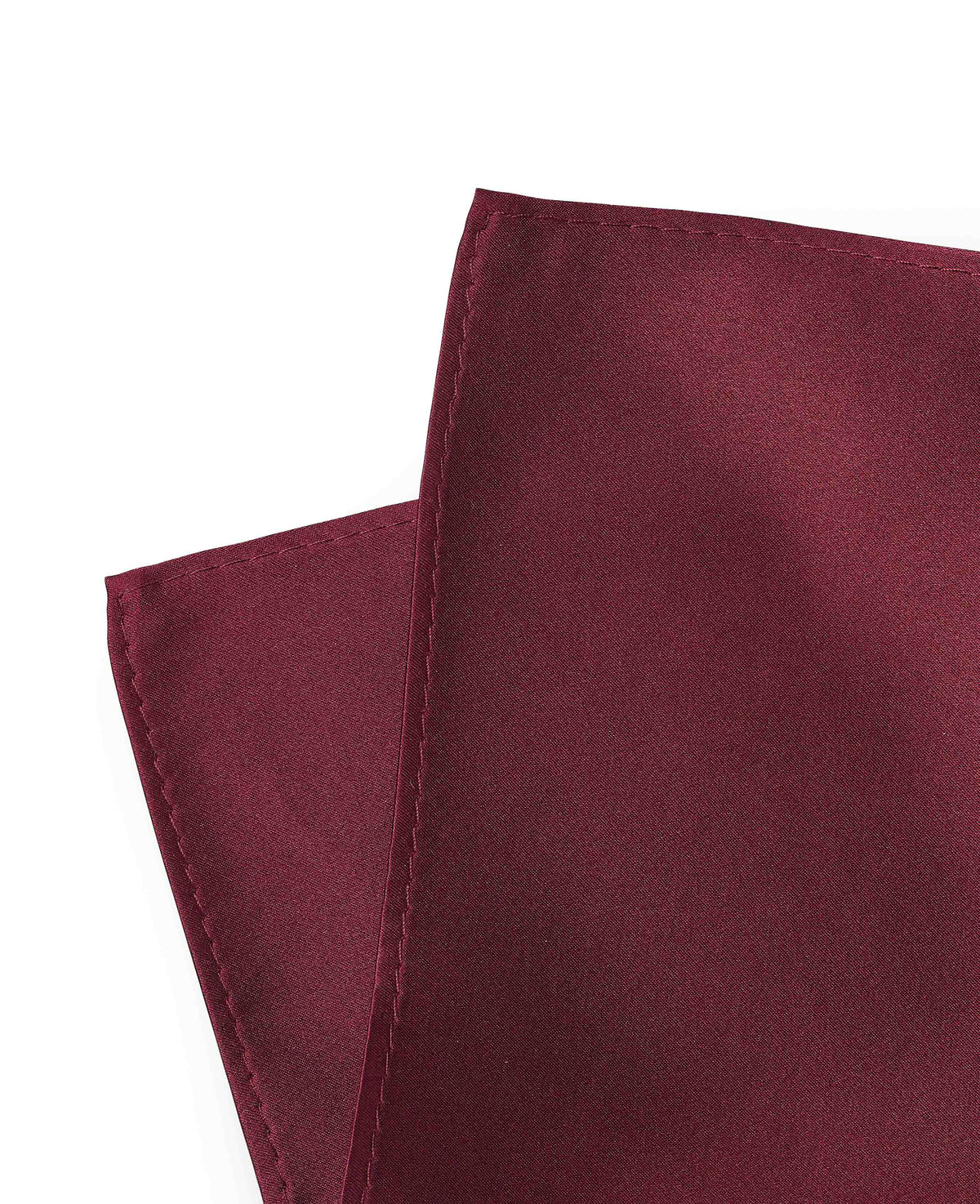 Burgundy Silk Pocket Square
