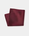 Burgundy Silk Pocket Square