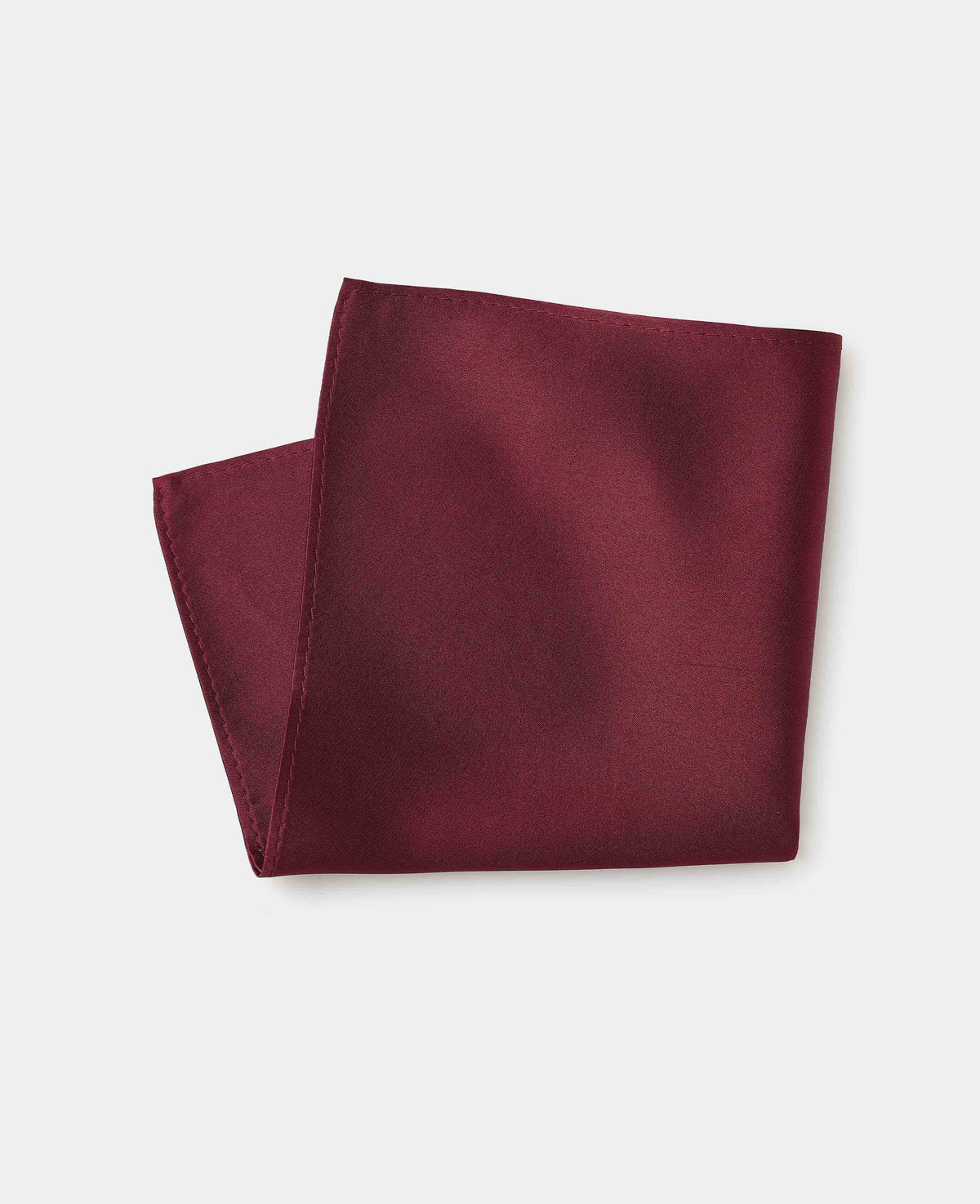 Burgundy Silk Pocket Square