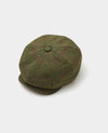 Green Wool Check Gatsby Flat Cap