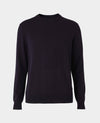 Navy Merino Wool Crew Neck Jumper