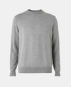 Light Grey Merino Wool Crew Neck Jumper