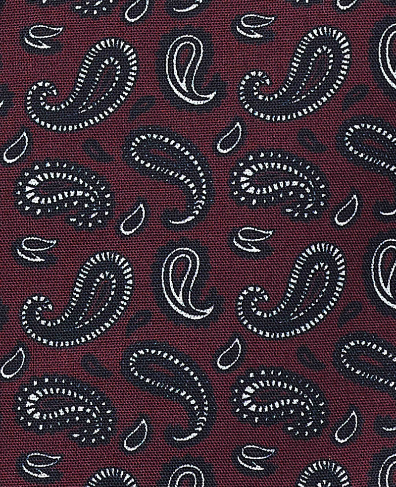 Burgundy Paisley Cotton Pyjamas