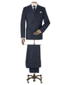 Navy Stripe Double-Breasted Suit