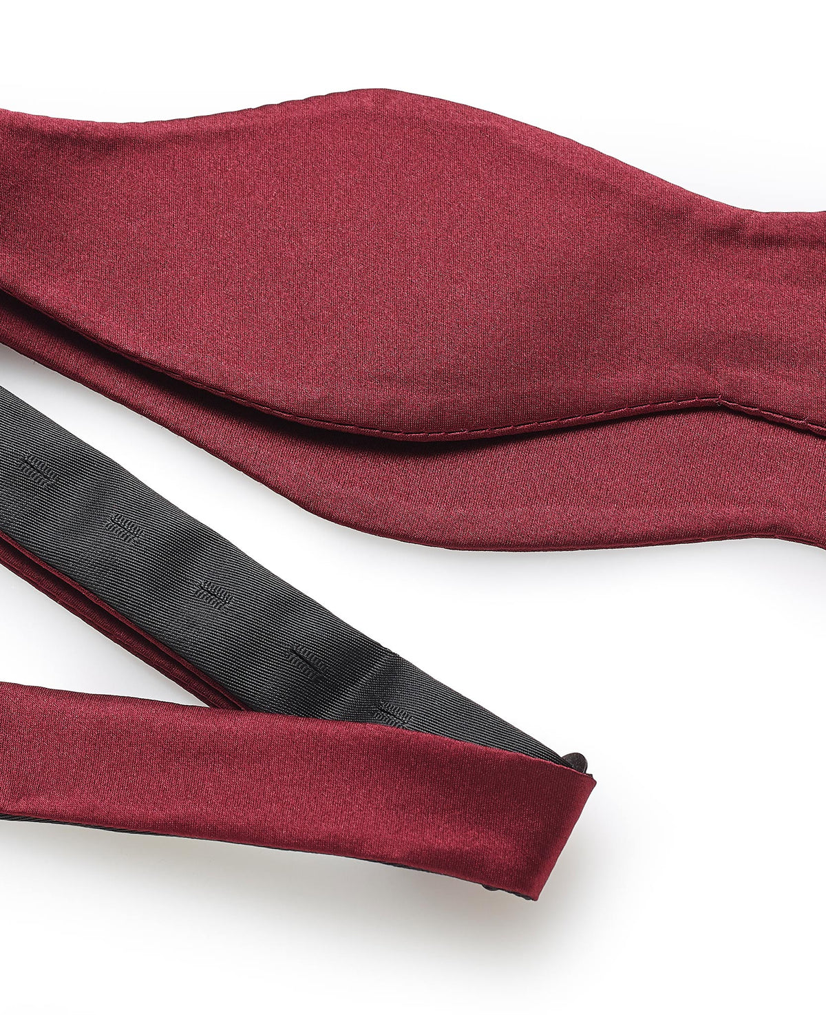 Burgundy Self Tie Silk Bow Tie