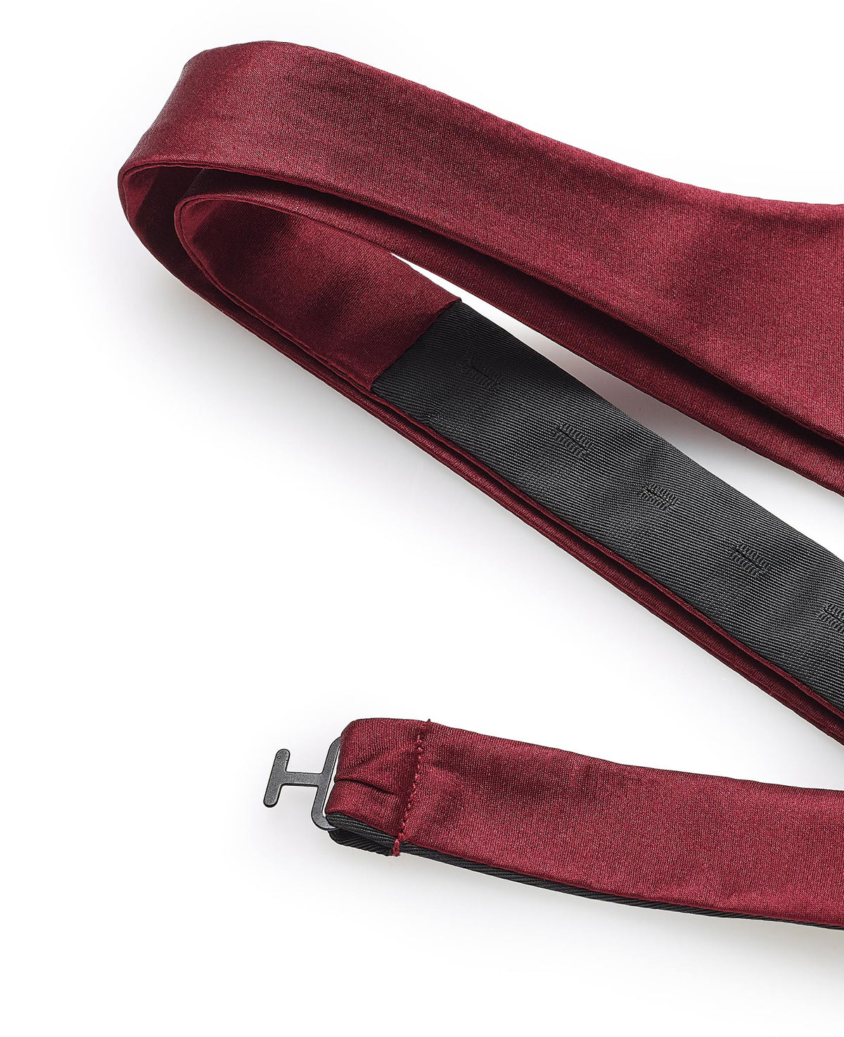 Burgundy Self Tie Silk Bow Tie