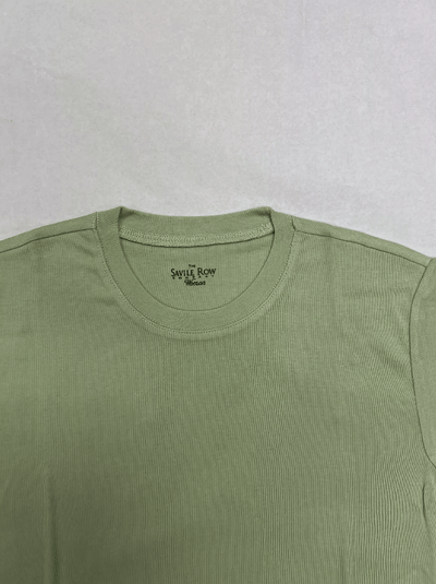 Women's Green Cotton Mix Stretch T-Shirt [RTC]
