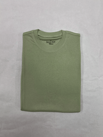 Women's Green Cotton Mix Stretch T-Shirt [RTC]