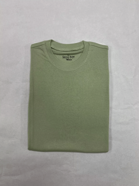 Women's Green Cotton Mix Stretch T-Shirt [RTC]