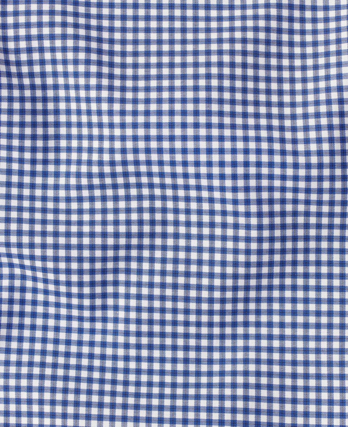 archie blue gingham check made to measure shirt fabric detail