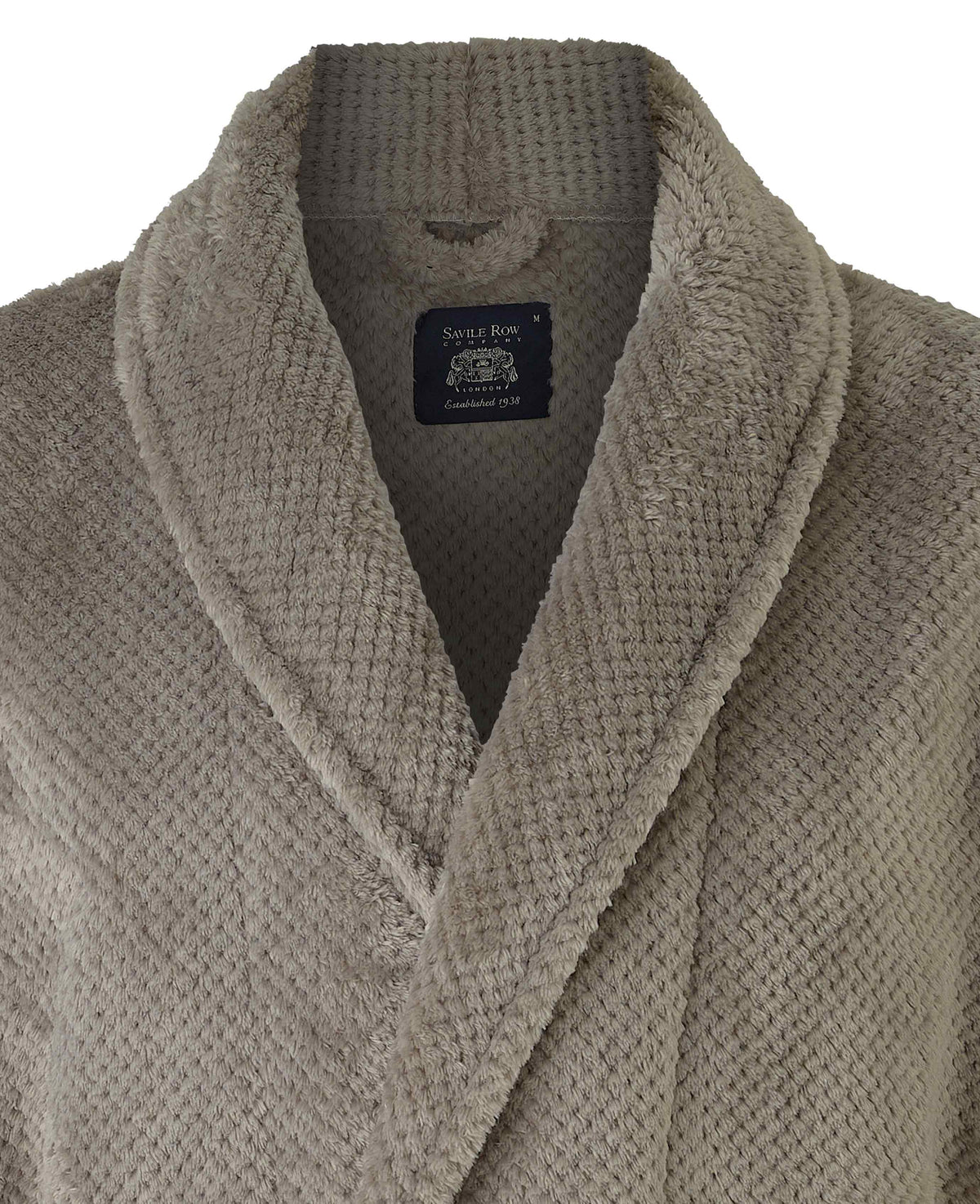 Beige Snuggle Fleece Dressing Gown