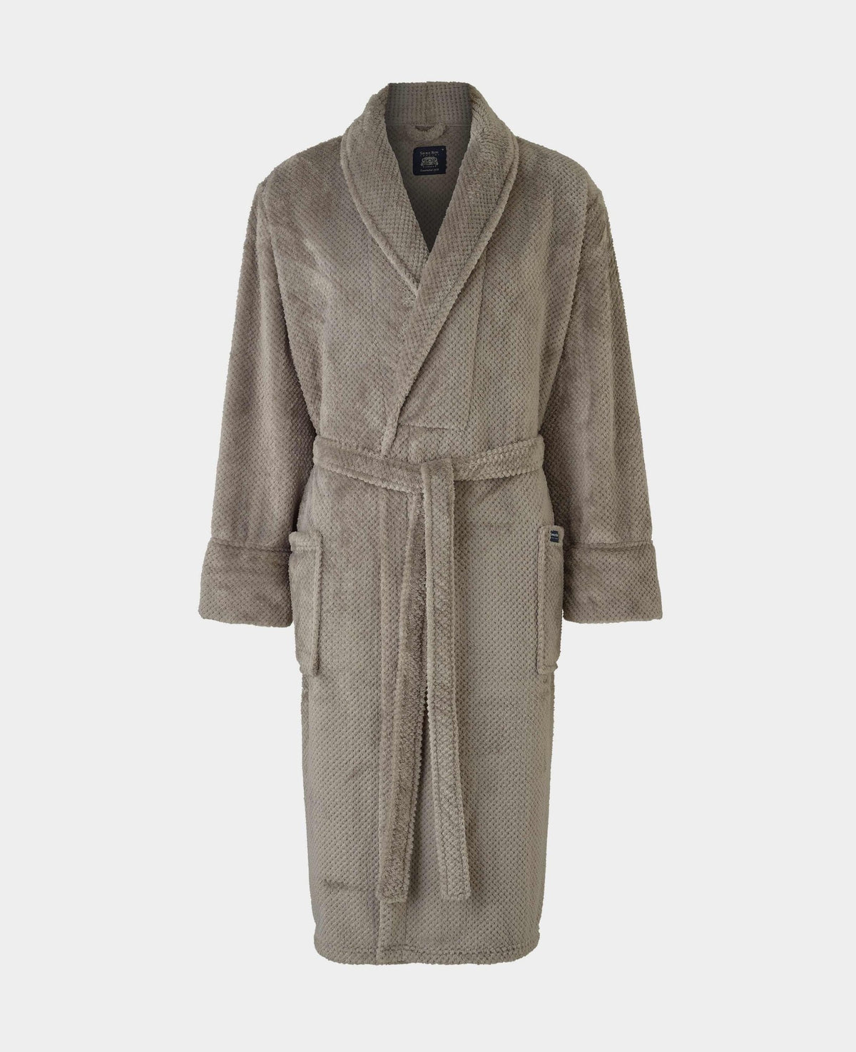 Beige Snuggle Fleece Dressing Gown