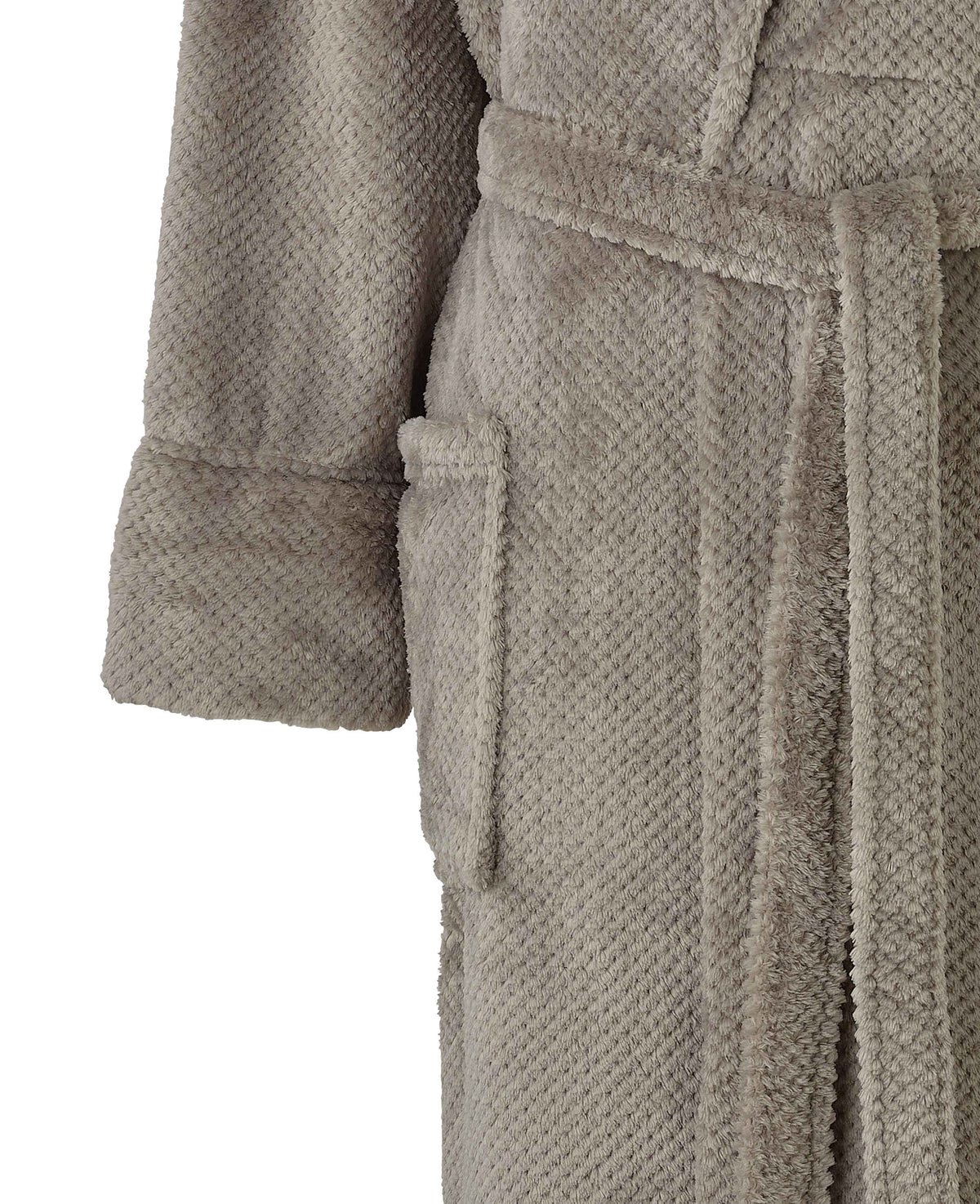 Beige Snuggle Fleece Dressing Gown