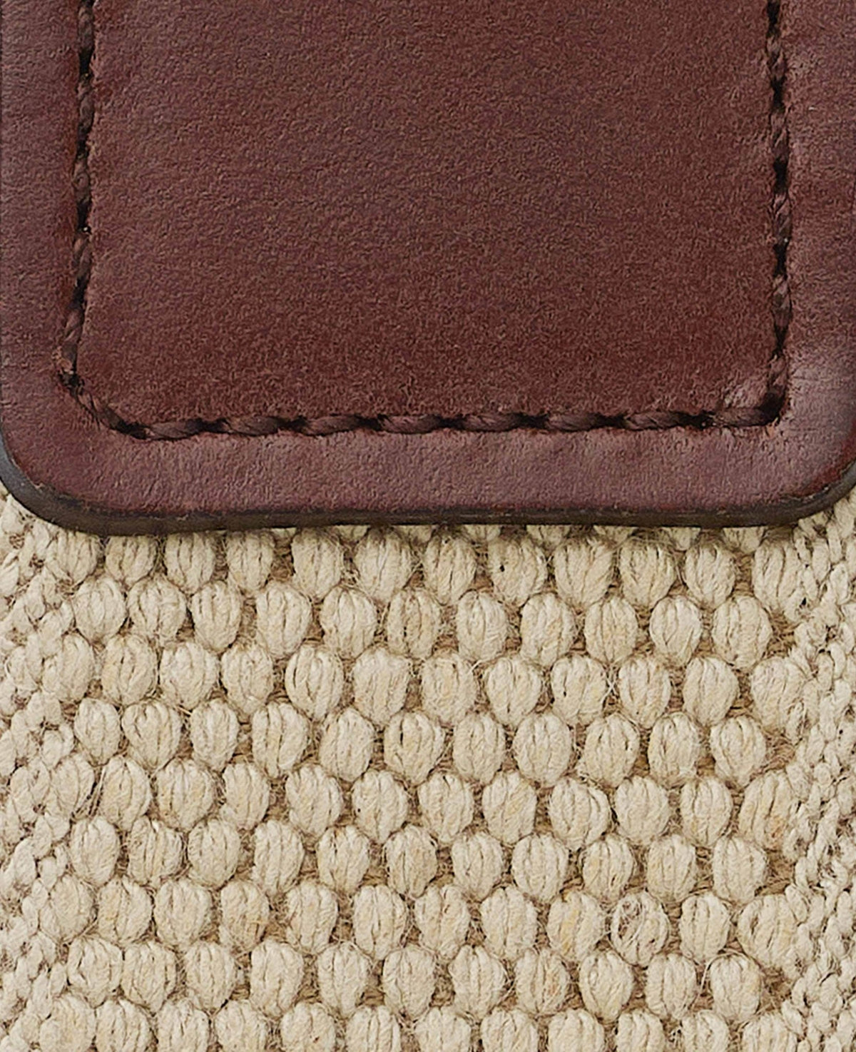 Men's Beige Woven Belt fabric detail