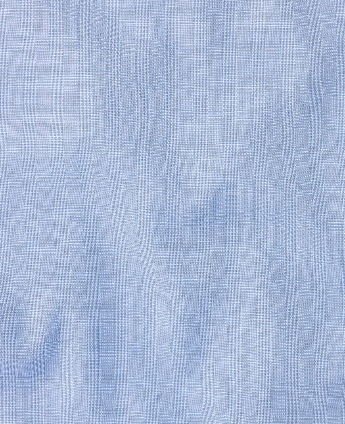 bernard blue prince of wales made to measure shirt fabric detail