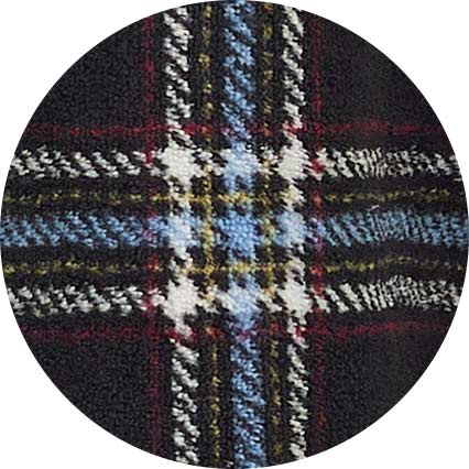 Black Check Fleece Dressing Gown