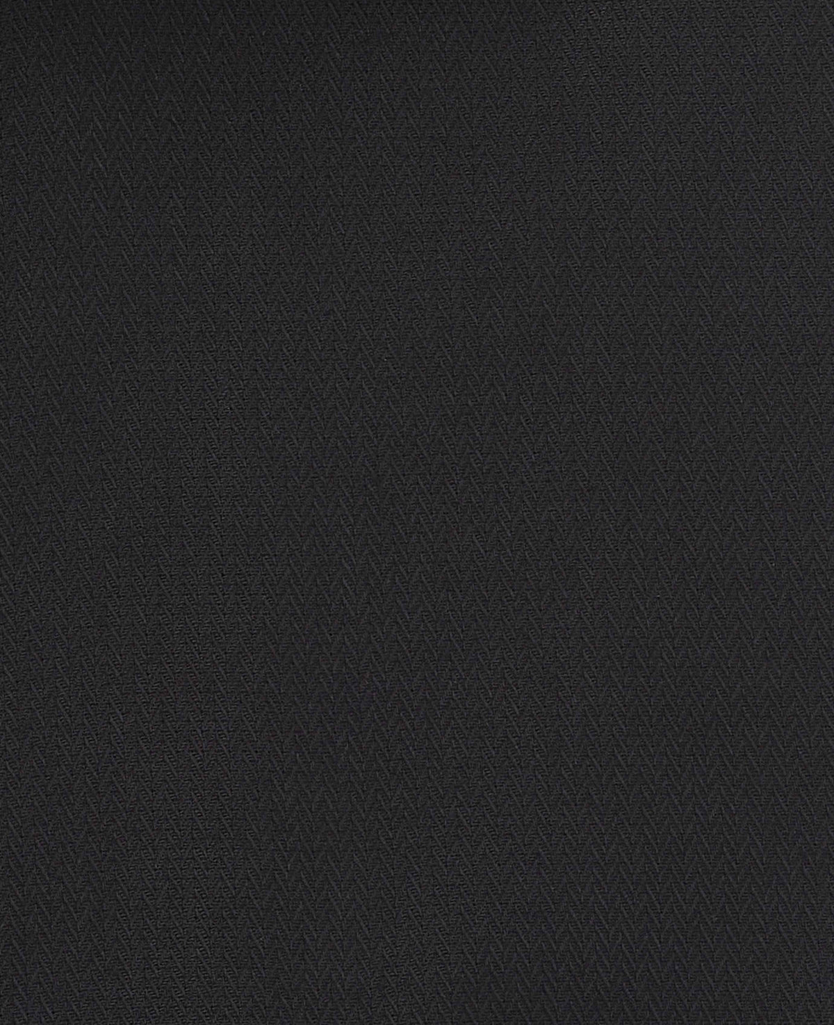 Black Cotton Herringbone Classic Fit Formal Shirt - Double Cuff