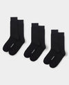 Black Cotton Rich Socks Three Pack