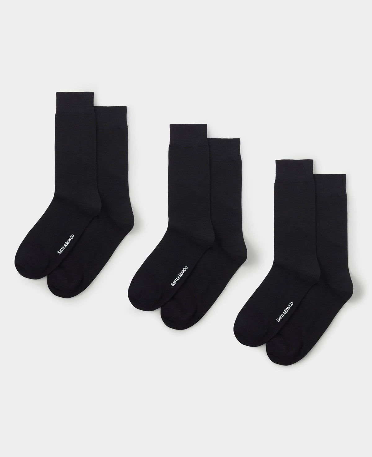 Black Cotton Rich Socks Three Pack