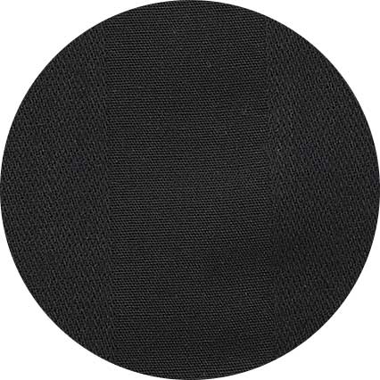 Men's Black Cotton Satin Stripe Piped Pyjamas fabric swatch