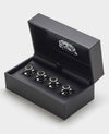 Four Pack Black Onyx Stone Dress Studs