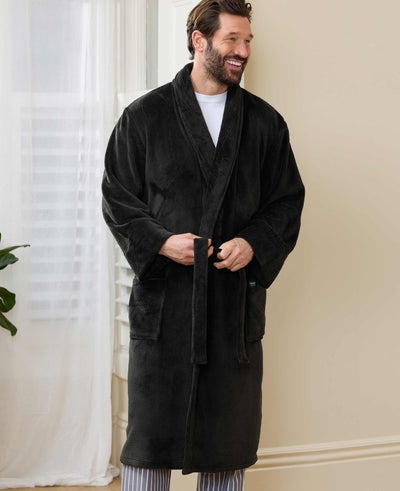 Black Fleece Dressing Gown