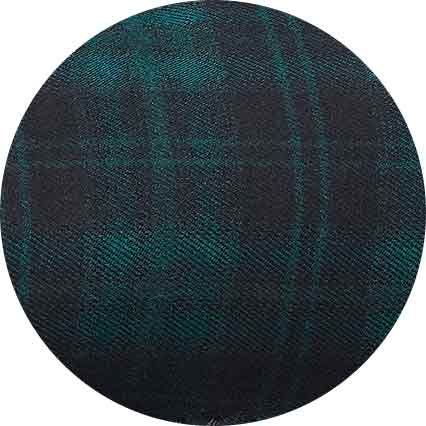 Black Green Check Moccasin Slippers