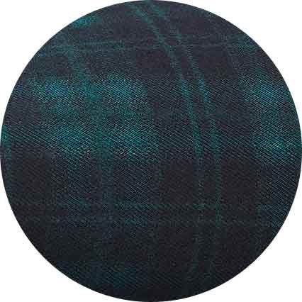 Black Green Check Mule Slippers