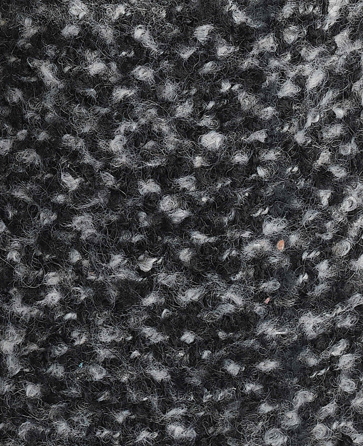 Men's Black Grey Textured Moccasin Slippers fabric detail