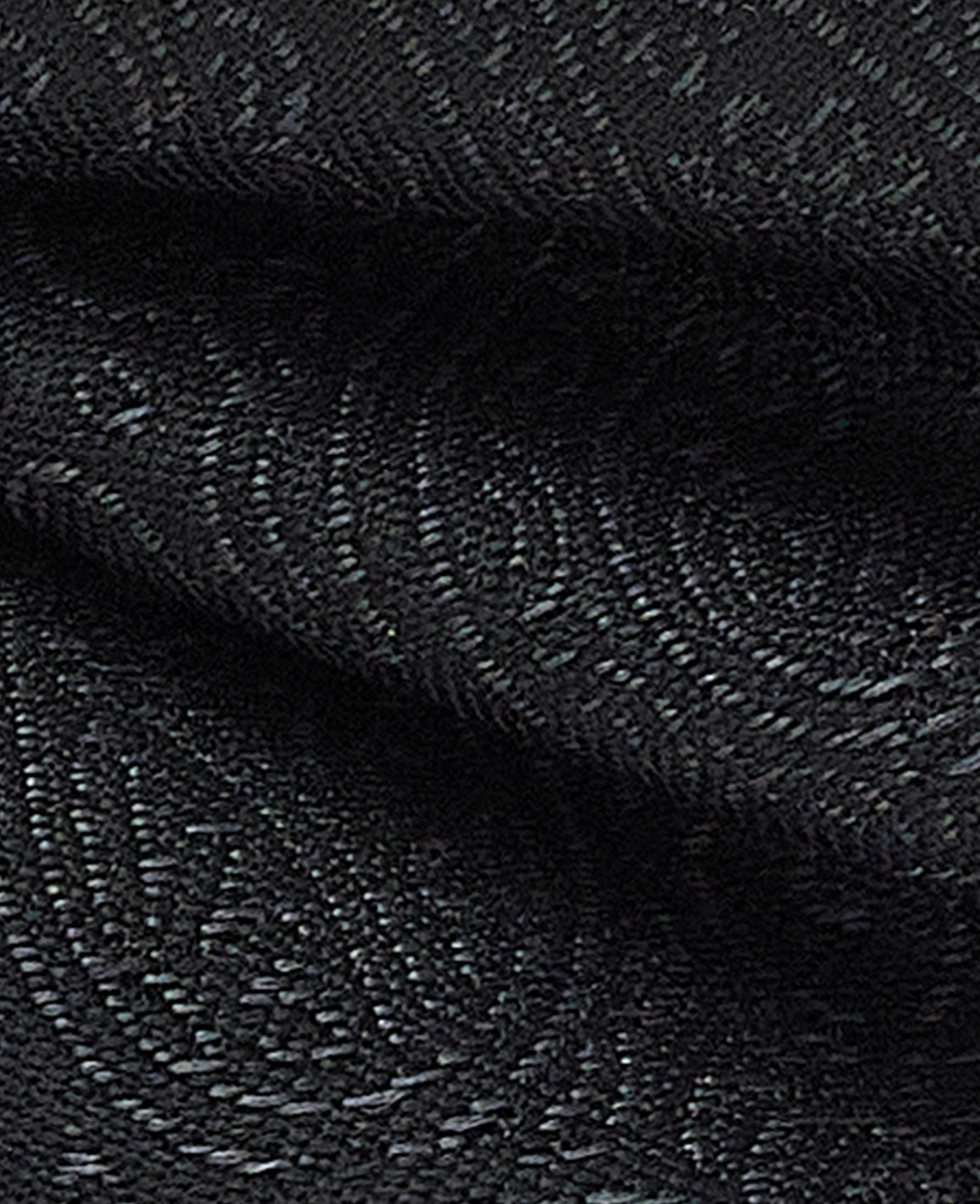 Black Jacquard Paisley Silk Pre-Tied Bow Tie, view 5