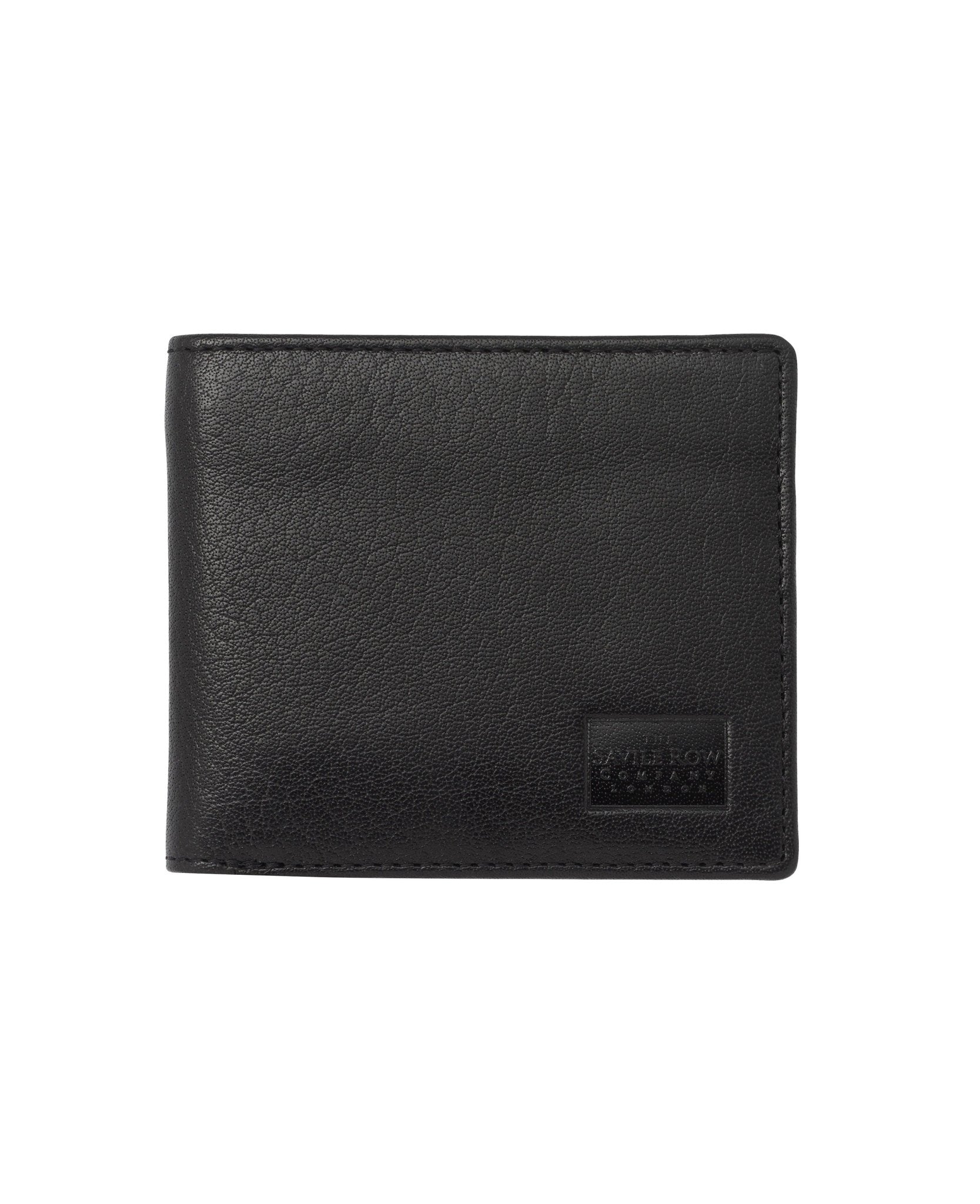 Black Leather Classic Billfold Wallet, view 1