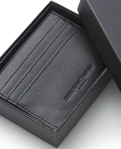 Black Leather Slim Cardholder
