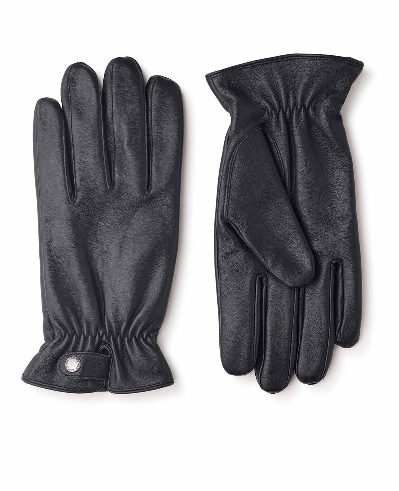 Men's Black Soft Nappa Leather Gloves