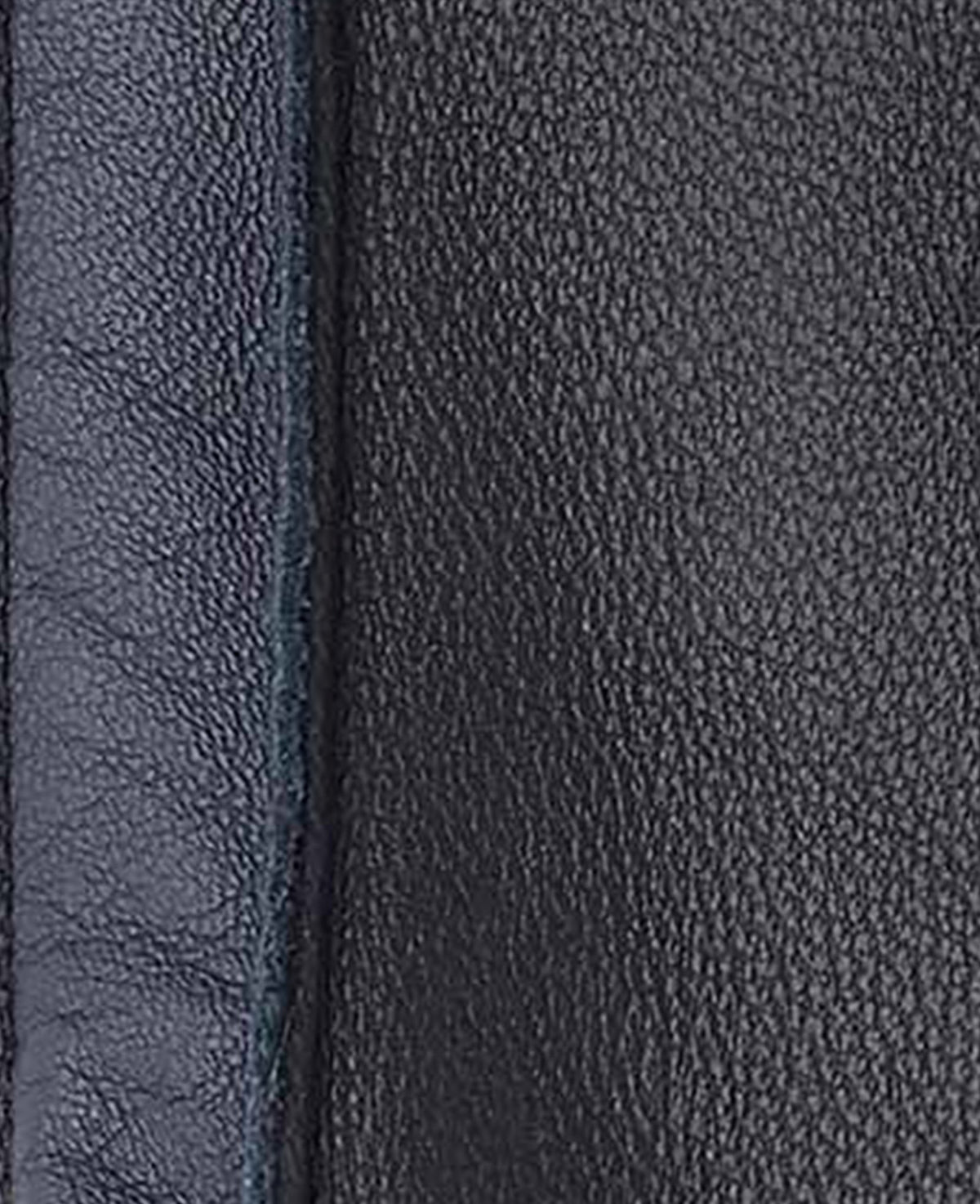 Black Navy Nappa Leather Gloves