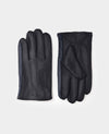 Black Navy Nappa Leather Gloves