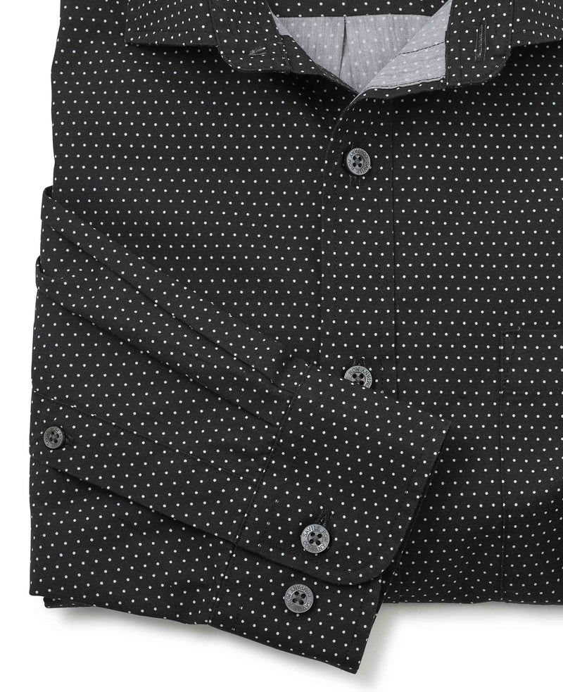 Black Pinspot Printed Shirt