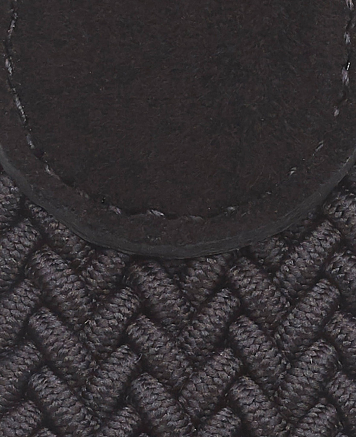 Men's Black Woven Belt fabric detail